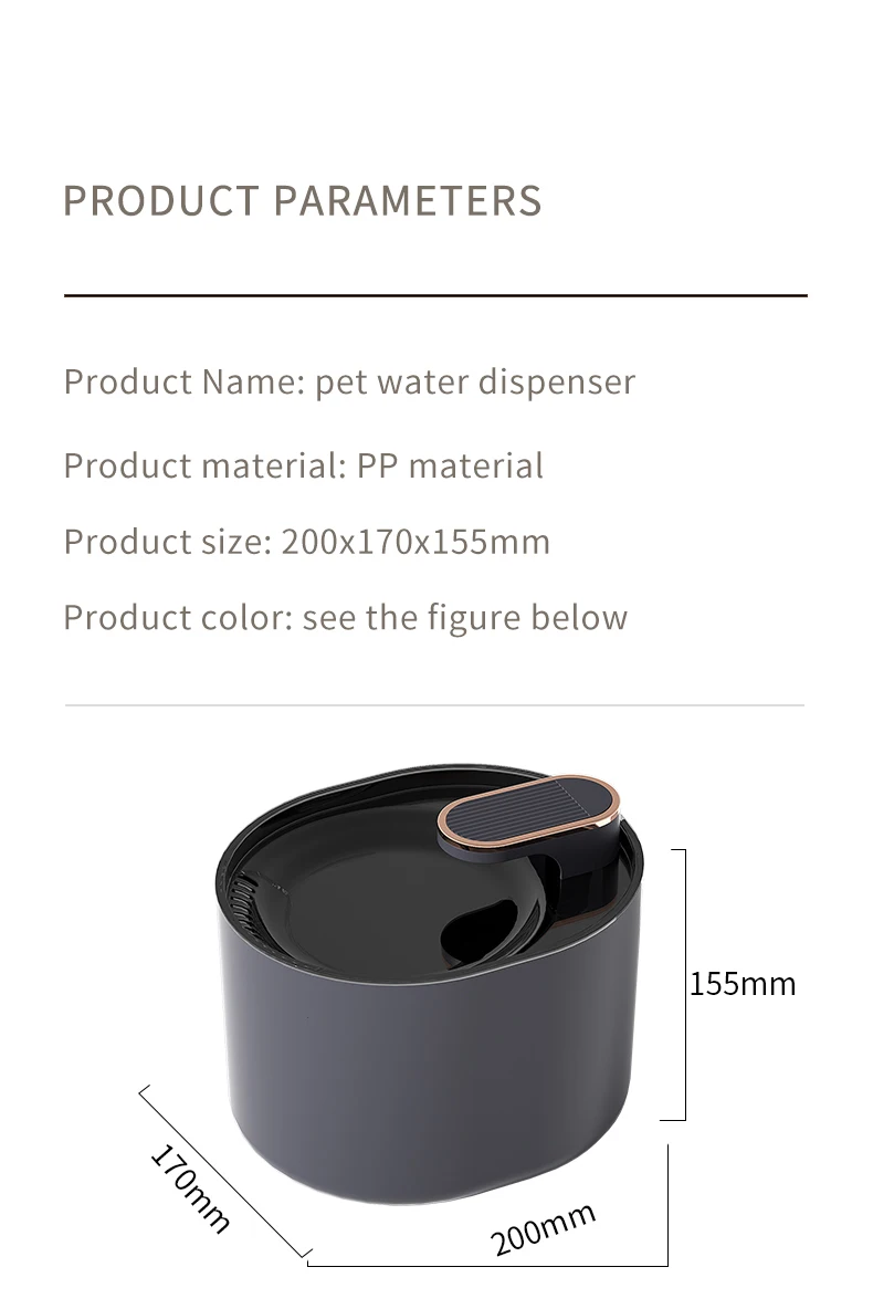 3L automatischer Haustier-Katzenwasser-Brunnen stiller Katzentrinkbrunnen USB-Ladung elektrischer Feeder-Haustier-Wasserspender für Katze-Versorgungsmaterialien