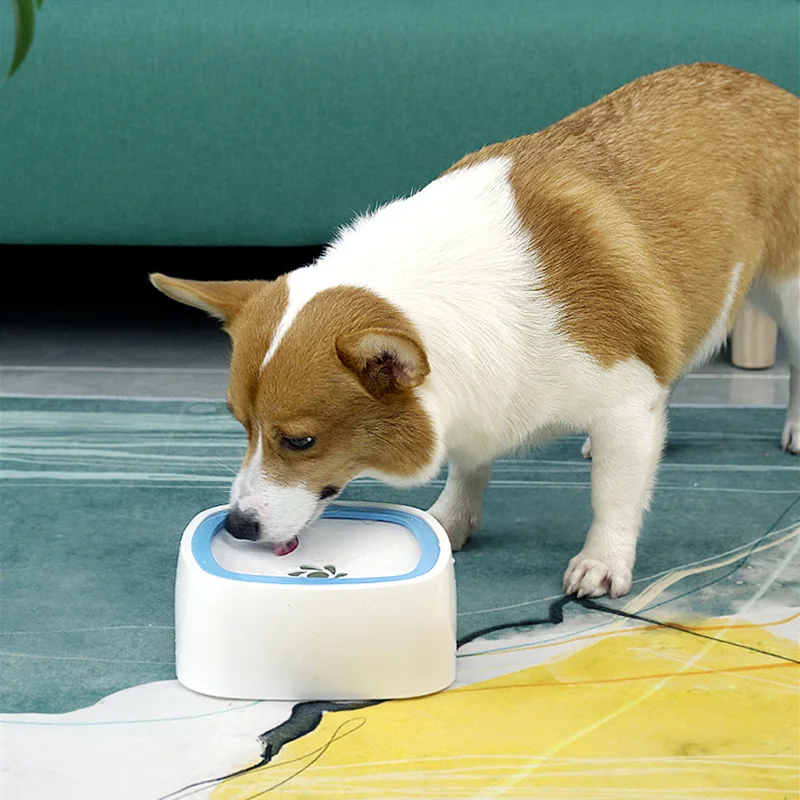 Drinkbak Hond Dog Drinking Water Bowl Floating Non-Wetting Mouth Dog Bowl Without Spill Drinking Bebedero Perro Waterbak Hond