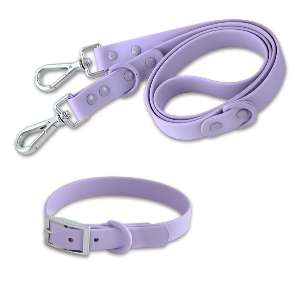 Collier en laisse - violet