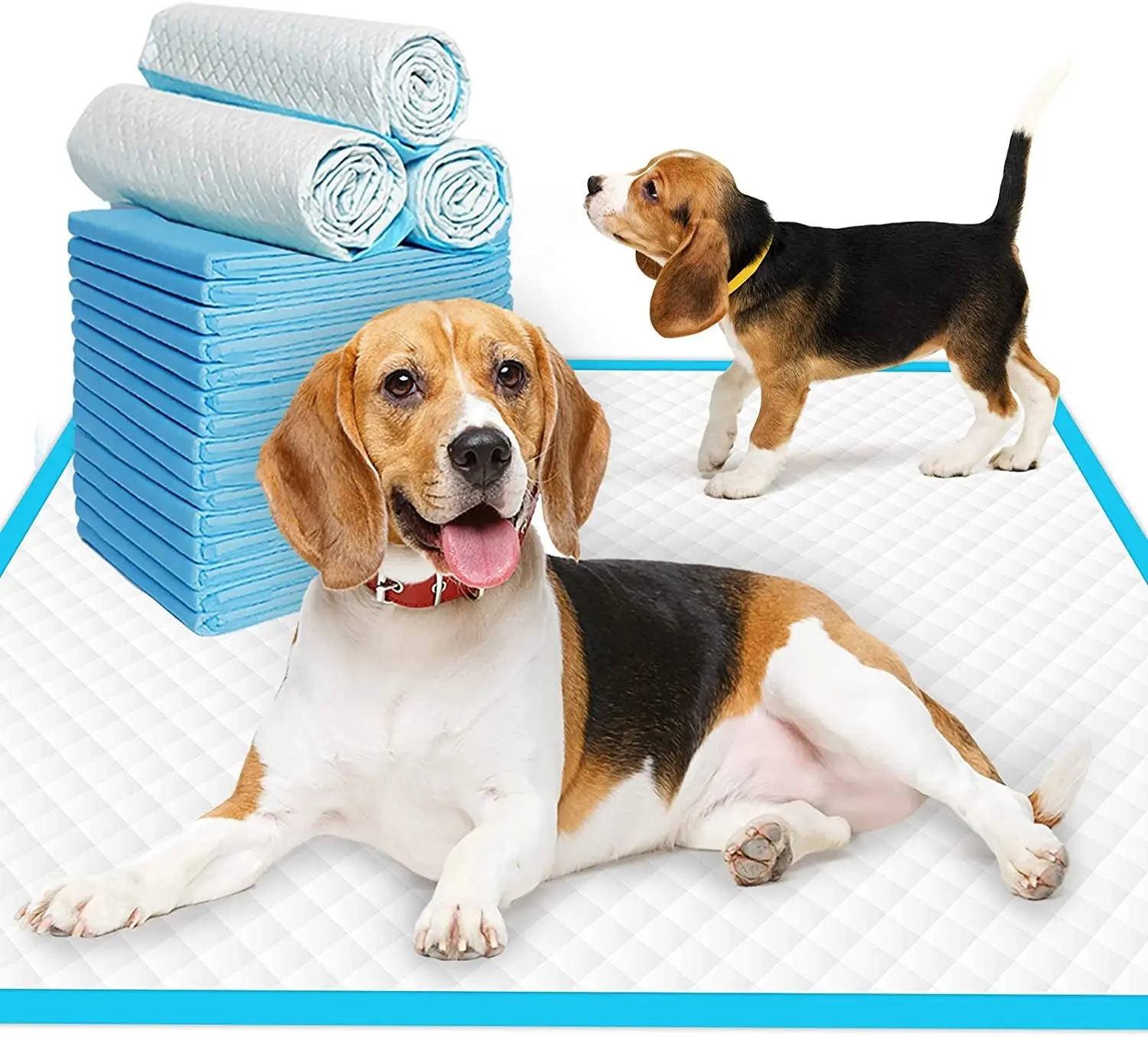 Pañales desechables para mascotas Super Absorbente Grueso Pee Pads Quickdry Orina Pañal Gatos Perro Leakproof Mat Desodorante Pet Housebreakings