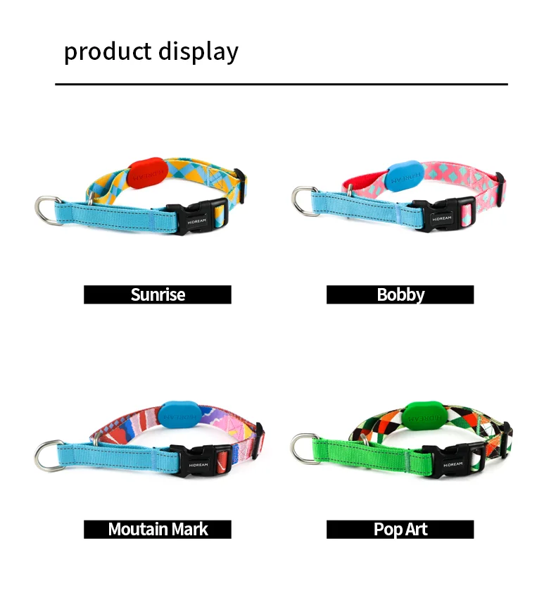 Dog Half P Collar Dog Ring Reflective Strong Choker Training Collar Dog For Small Big Dogs Anti Pull Plaid Polyester Adjustable