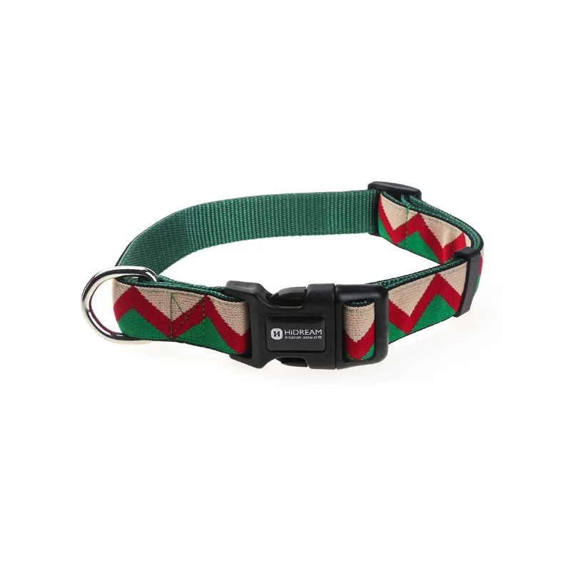 Hundehalsband Anti-Pull Einstellbare weiche Nylon Jacquard Halsband Halskette Personalisierte Zubehör für Haustiere