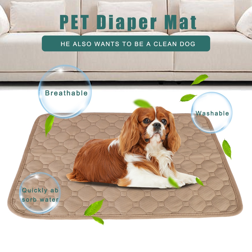 Tapis d'entraînement lavable et absorbant d'urine pour chien, imperméable et réutilisable, accessoires pour animaux de compagnie, housse de siège de voiture, tapis de couche.