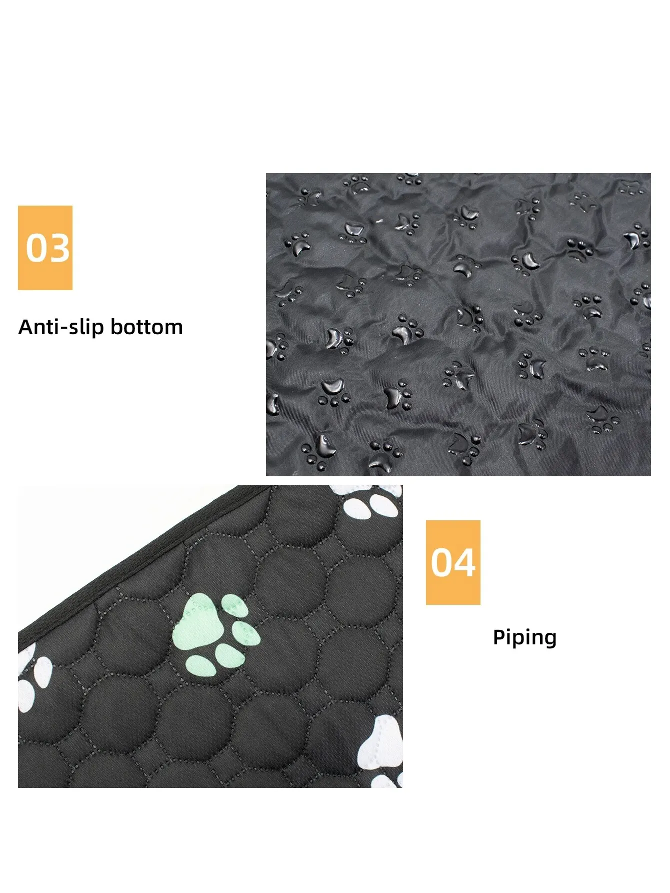 1PC waschbare Hunde-Pinkel-Pads Wasserdichte Welpen-Pads Matte Wiederverwendbare Töpfchen Training Wurf-Pads Anti-Rutsch Kaninchen und Meerschweinchen Betten