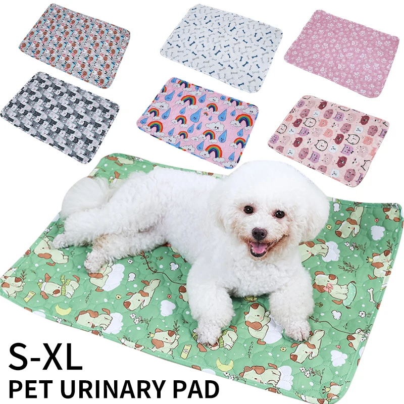 Washable Pet Dog Pee Pad Reusable Absorbent Diaper Mat Puppy Training Pad Pets Bed Urine Mat for Pet Car Seat Protect Cover