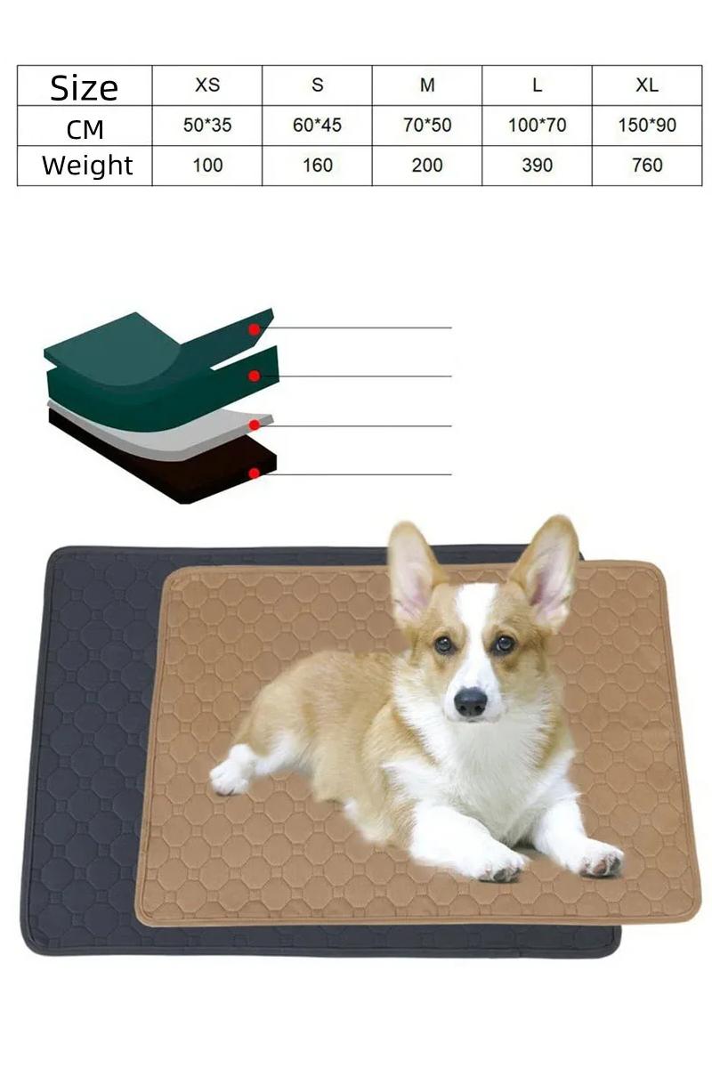 Washable Dog Pet Diaper Mat Urine Absorbent Environment Protect Diaper Mat Waterproof Reusable Training Pad Dog Car Seat Mat