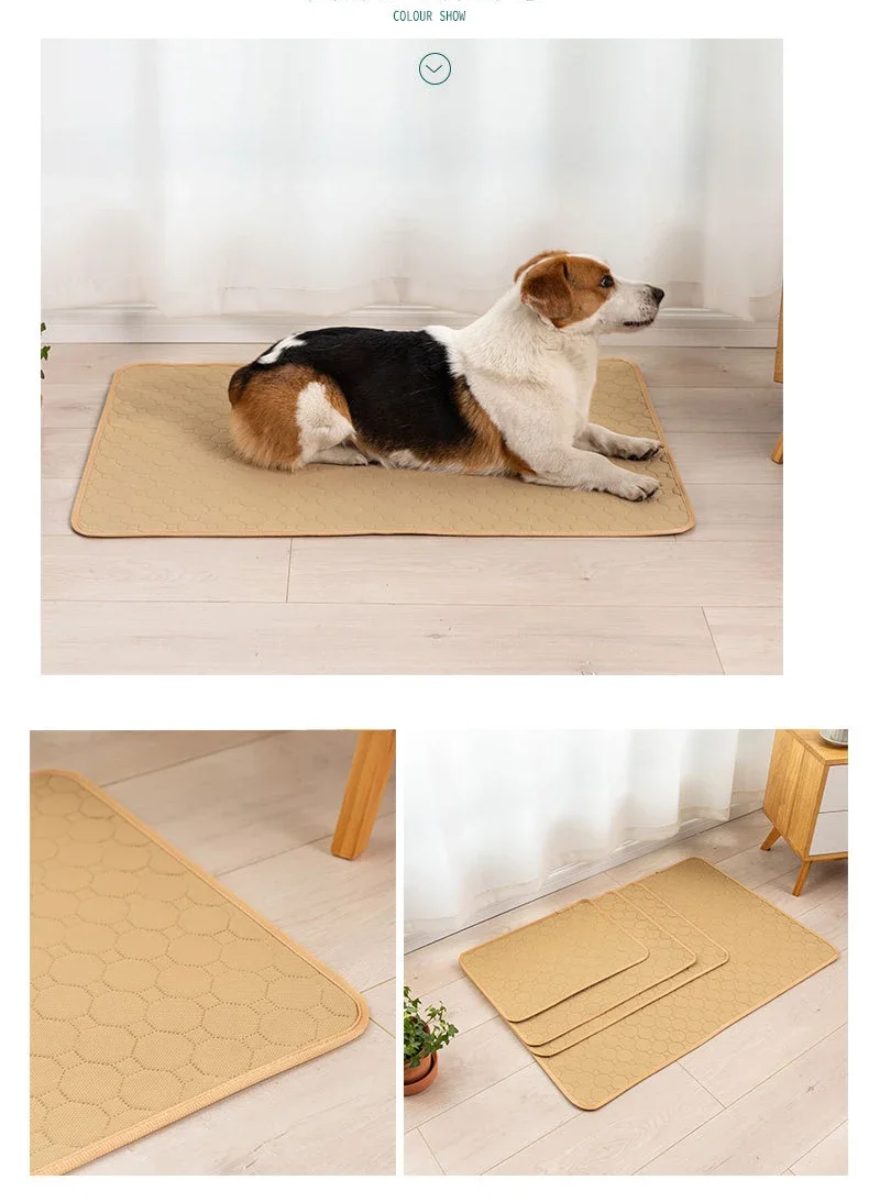 Washable Dog Pet Diaper Mat Urine Absorbent Environment Protect Diaper Mat Waterproof Reusable Training Pad Dog Car Seat Mat