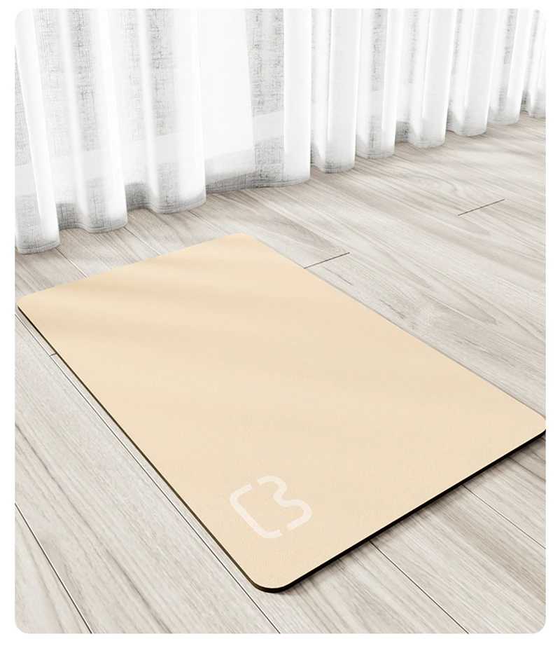 Nouveau Tapis imperméable pour chien et chat Couleur unie Séchage rapide Tapis de nourriture pour animaux de compagnie Bol de nourriture pour animaux de compagnie Tapis d'abreuvement pour chiens Facile à laver