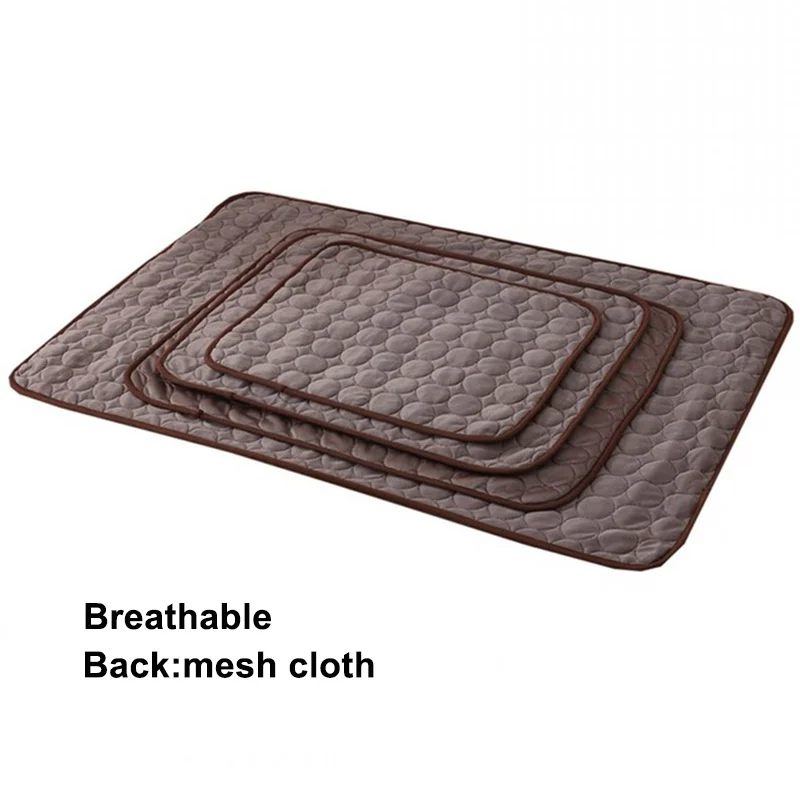 Dog Mat Cooling Summer Pad Mat For Dogs Cat Blanket Sofa Breathable Pet Dog Bed Summer Washable Pet Products Accessories Sale