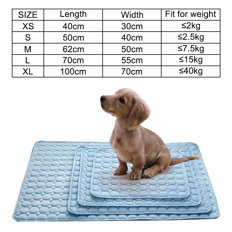 Tapis pour chien Cooling Summer Pad Mat For Dogs Cat Blanket Sofa Breathable Pet Dog Bed Summer Washable Pet Products Accessories Sale