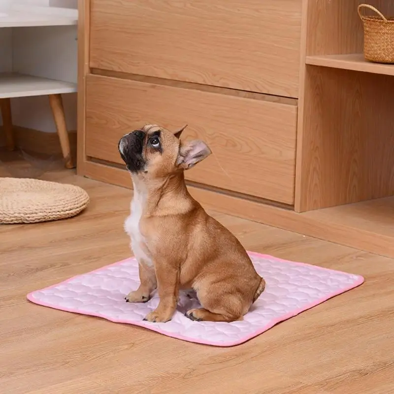 Perro Mat verano de refrigeración Pad Mat Para Perros Gato Manta Sofá Transpirable Mascota Cama de perro de verano lavable Productos para mascotas Venta de Accesorios