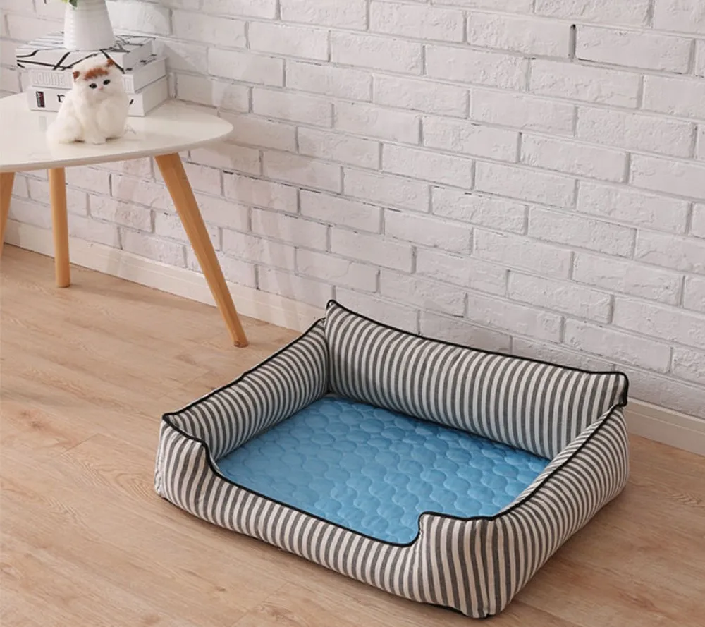 Dog Mat Cooling Summer Pad Mat For Dogs Cat Blanket Sofa Breathable Pet Dog Bed Summer Washable Pet Products Accessories Sale