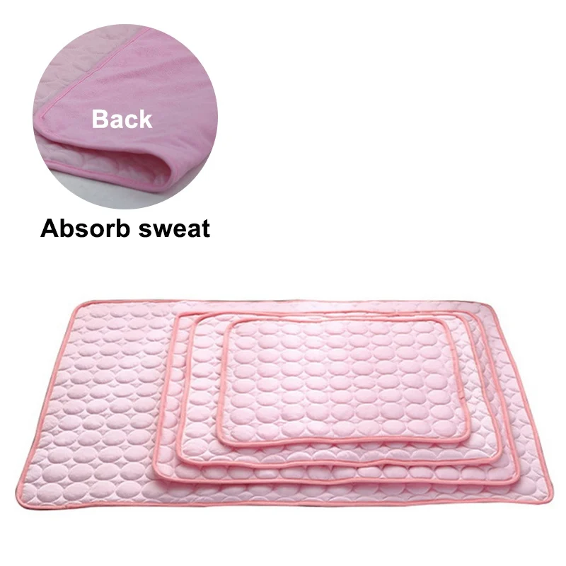 Dog Mat Cooling Summer Pad Mat For Dogs Cat Blanket Sofa Breathable Pet Dog Bed Summer Washable Pet Products Accessories Sale